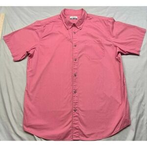 Magellan Weekday Warrior Classic Fit men's outdoor pink short sleeve shirt sz XL